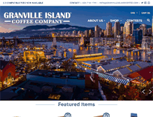 Tablet Screenshot of granvilleislandcoffee.com